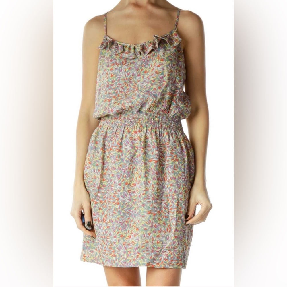 BCBGeneration Blue Ruffle Dress - Picture 4 of 4